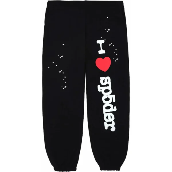 photo 1 shows Sp5der Souvenir SP5 Sweatpants Black